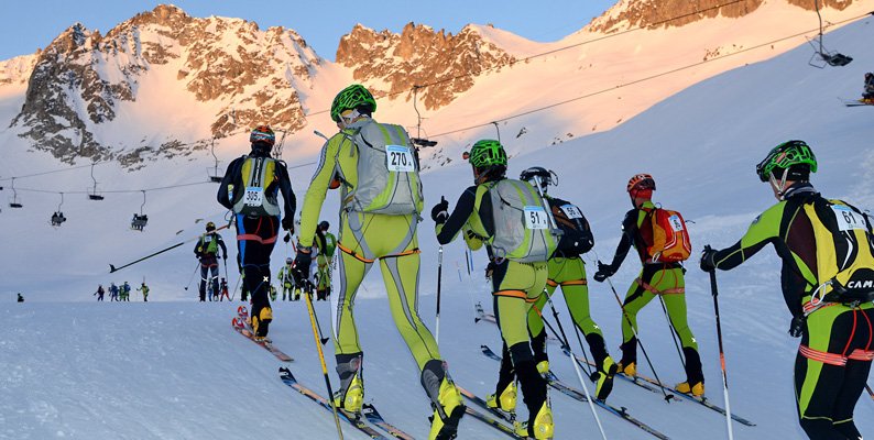 In azione all'Adamello Ski Raid 2015 - Foto Piazzi-Modica