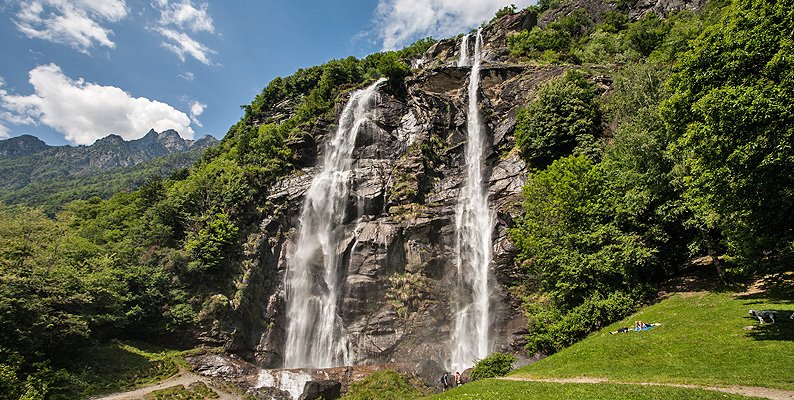 Le cascate dell'Acqua Frangia, Val Bregaglia