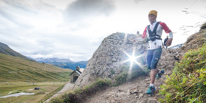 Mira Rai in azione - Sellaronda Trail Running 2014