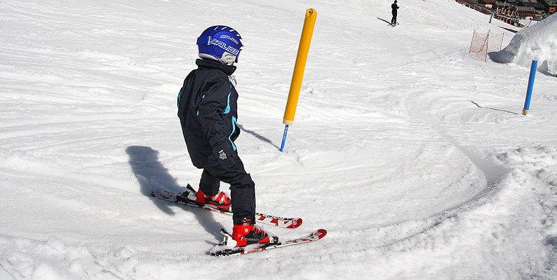 Slalom per bambini a Livigno