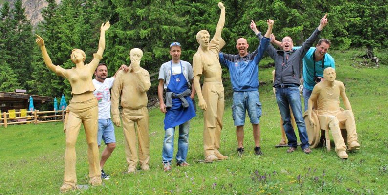 Val Gardena Unika, celebrazioni Dolomiti Patrimonio Unesco: le sculture