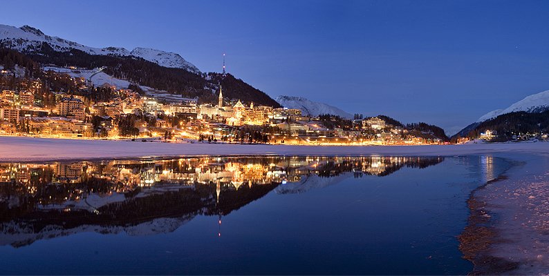 Veduta serale di Sankt Moritz Signature- Christof Sonderegger Credit- swiss-image.ch