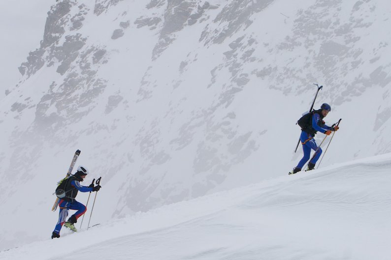 Atleti in azione alla Pitturina Ski Race
