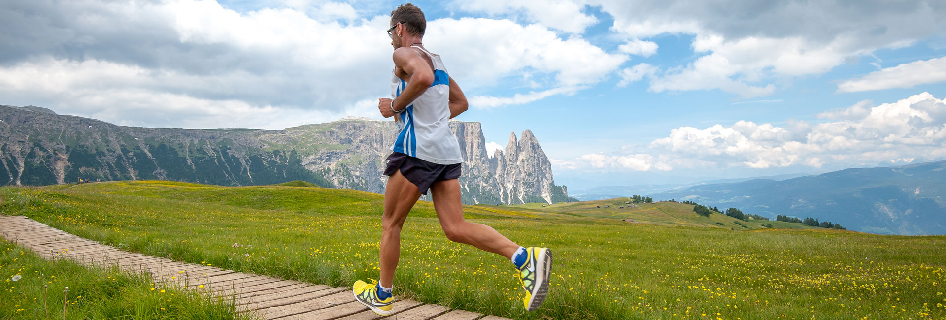 corsa tra le Dolomiti