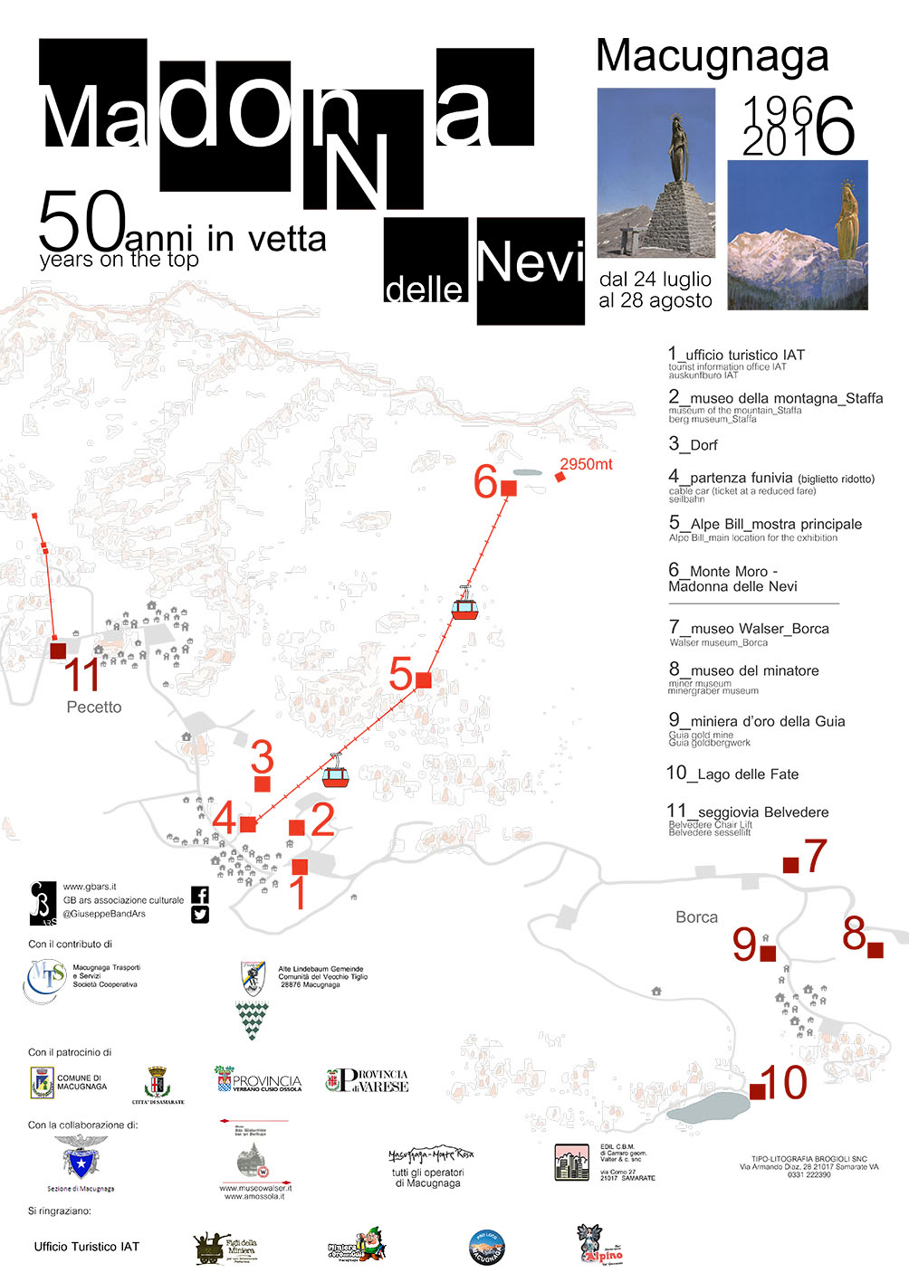 locandina mostra madonna della neve monte moro macugnaga