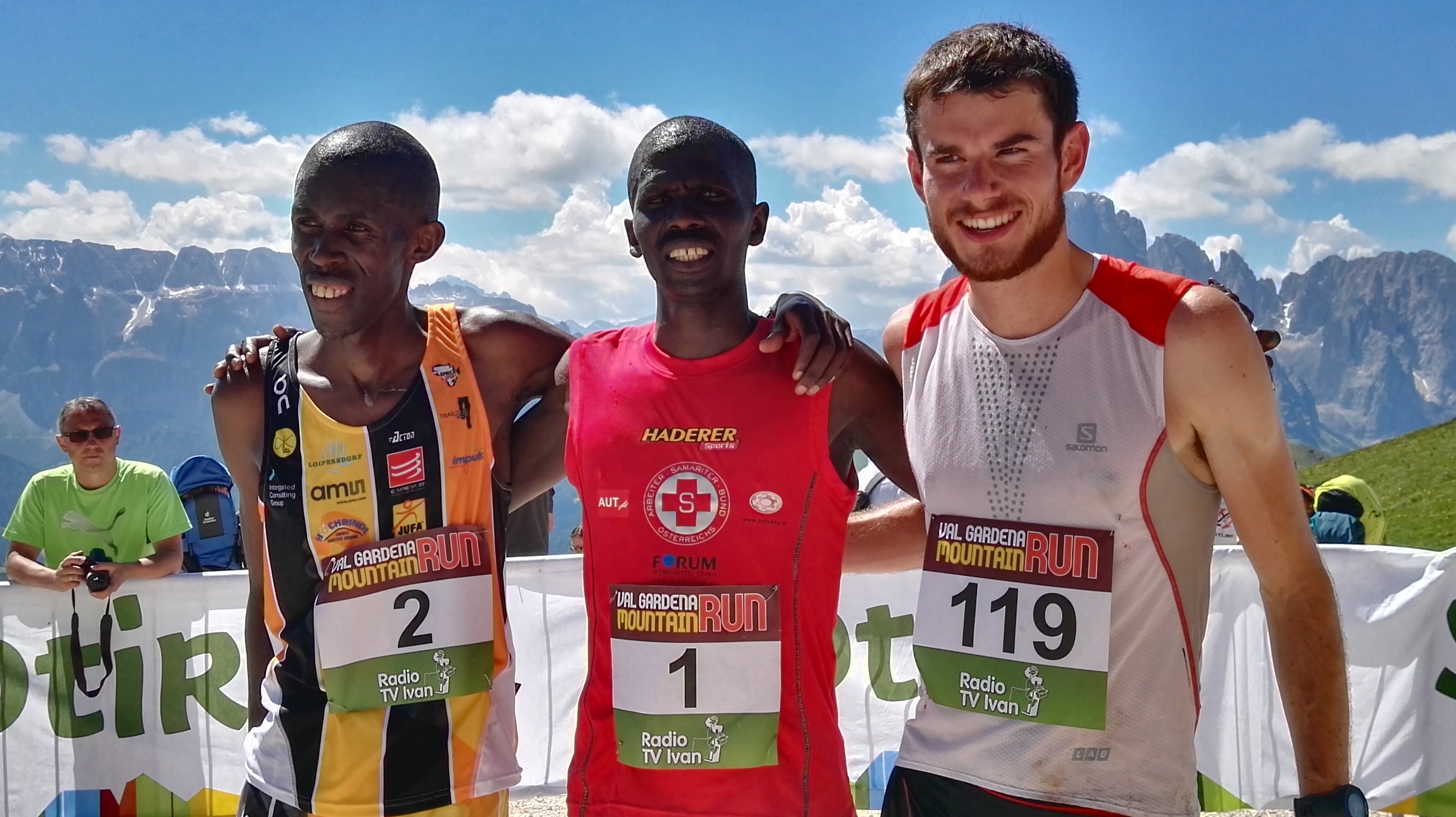 Podio maschile 7a edizione del Val Gardena Mountain Run