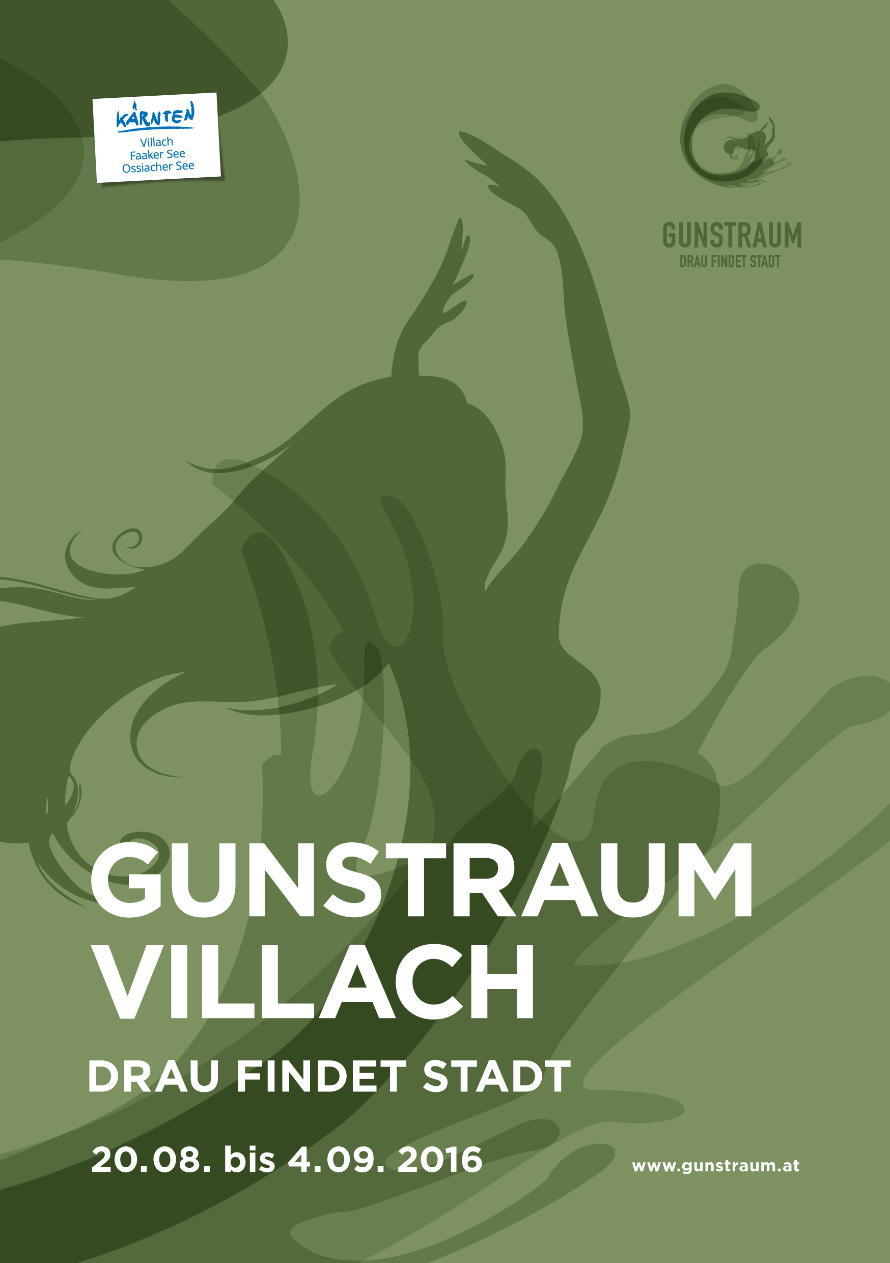 Gunstraum Villach, arte sul fiume Drava