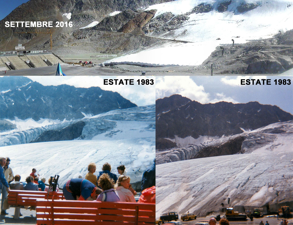 SÃ¶lden: il ritiro del Rettenbach Gletscher