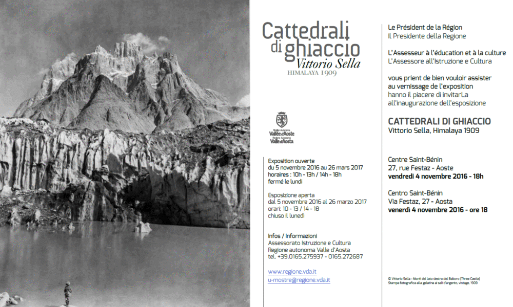 La mostra Cattedrali di Ghiaccio, aperta d Aosta fino al 26 marzo 2017