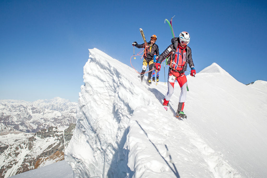 Mezzalama 2017, passaggio in cresta