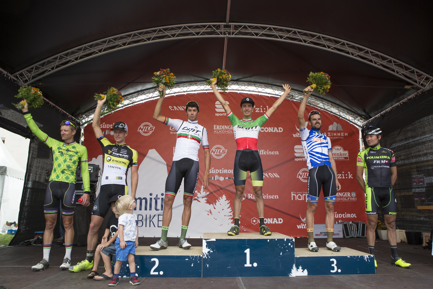 Podio maschile Südtirol Dolomiti Superbike, 113 km
