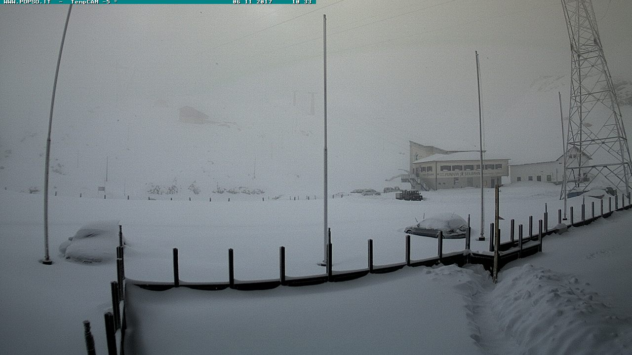Neve in montagna - Webcam Passo dello Stelvio