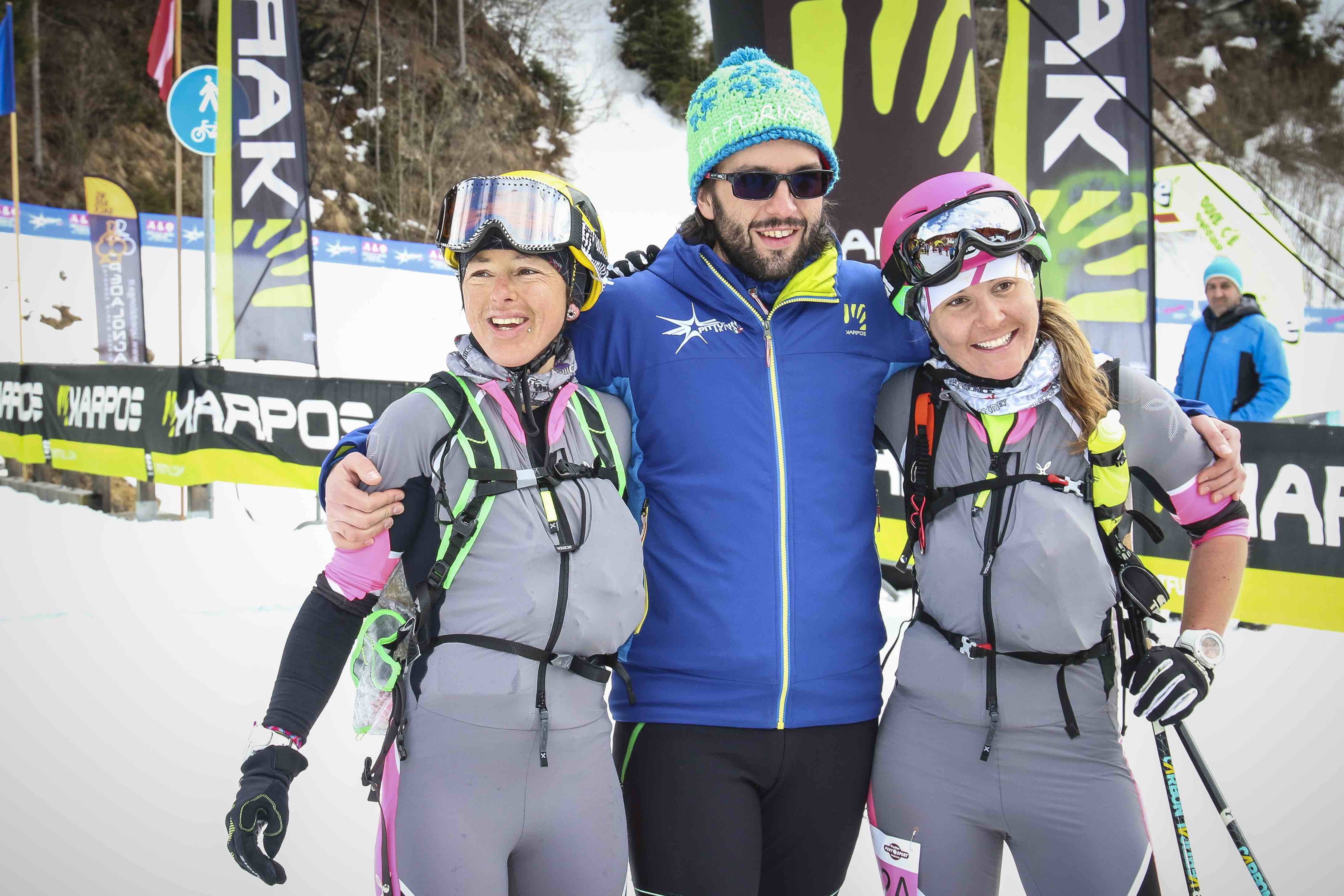 Le vincitrici della Pitturina Ski Race 2018