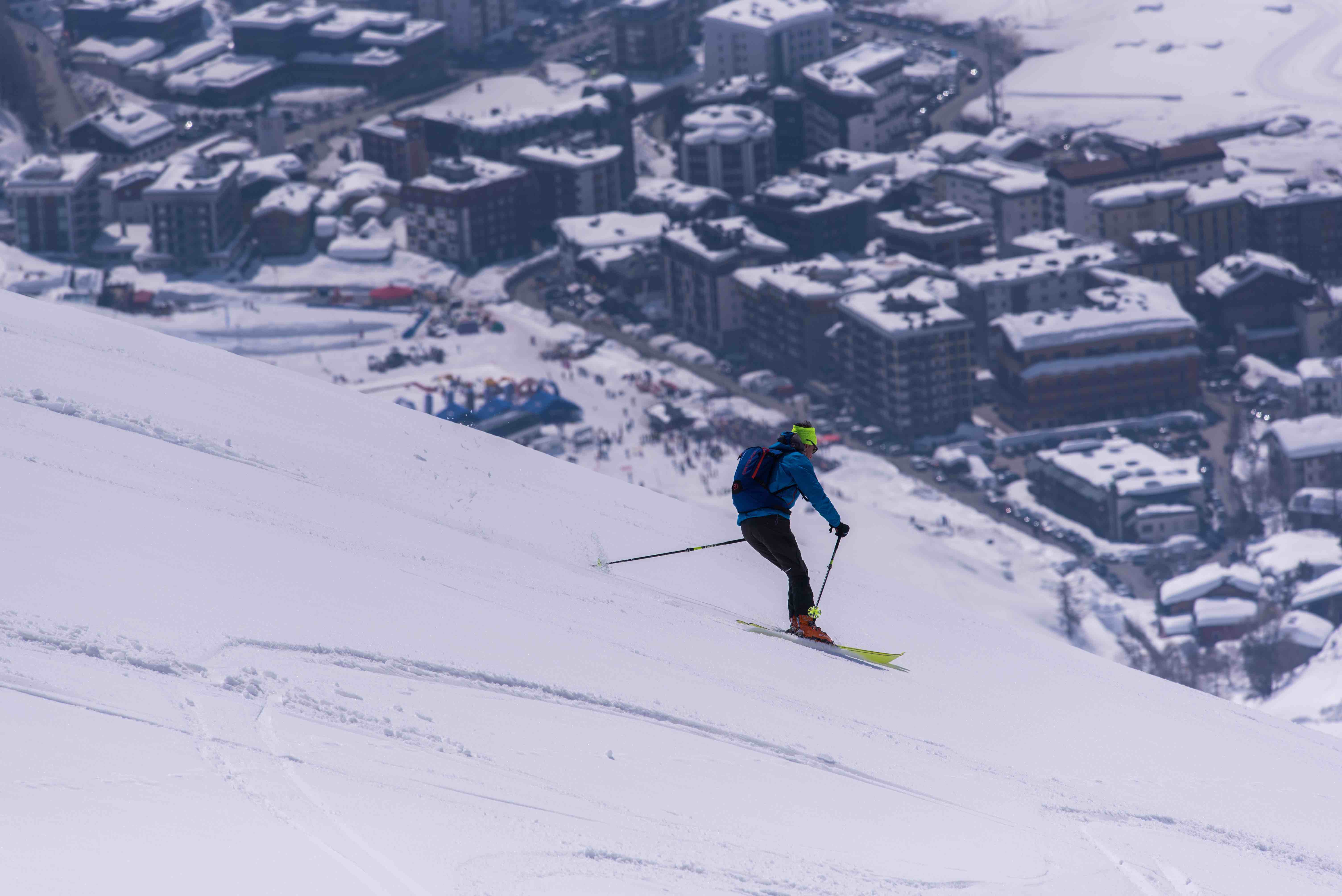 Discesa verso Breuil Cervinia - foto Marco Spataro