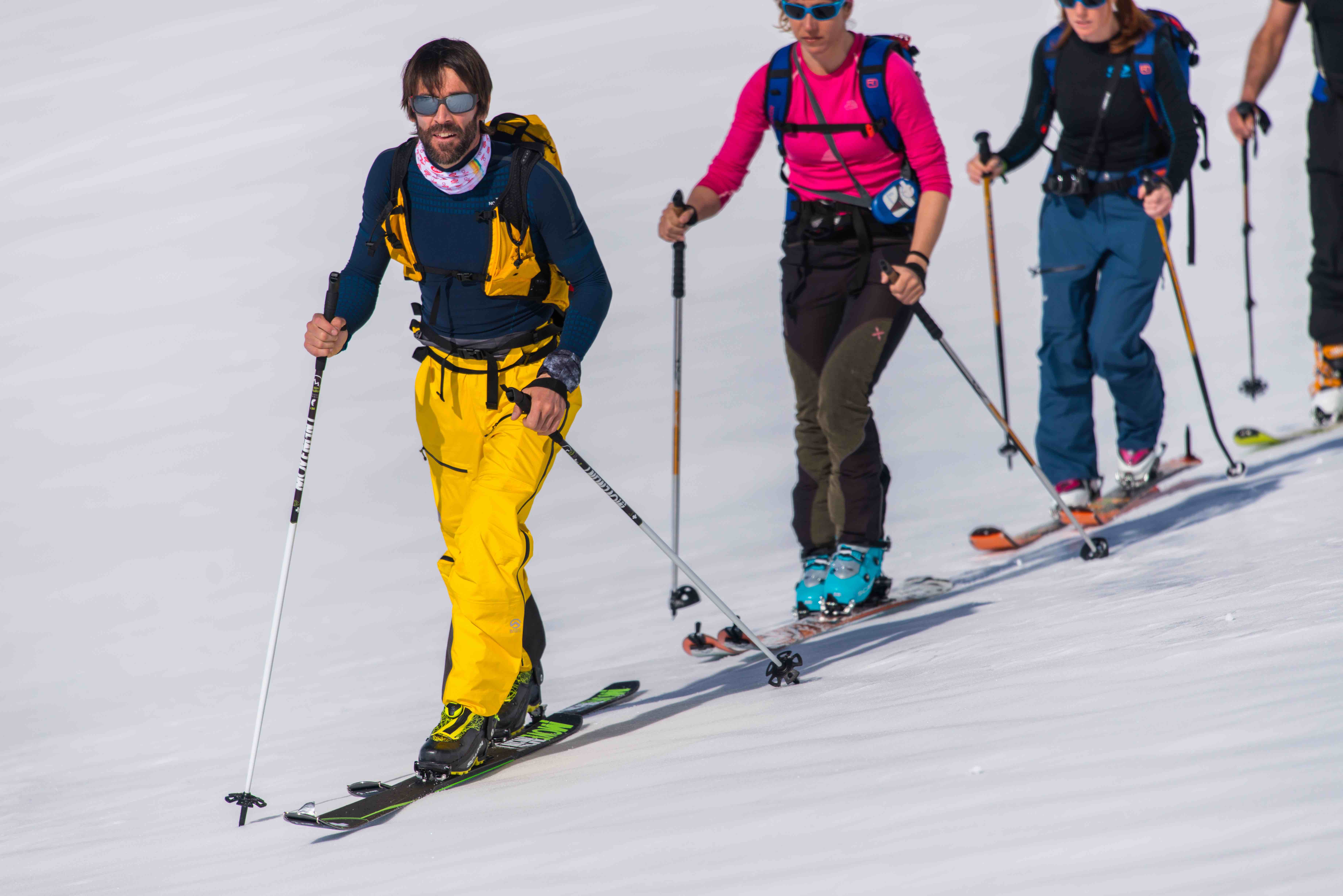 Con Hervè Barmasse sulle nevi di Cervinia - foto Marco Spataro