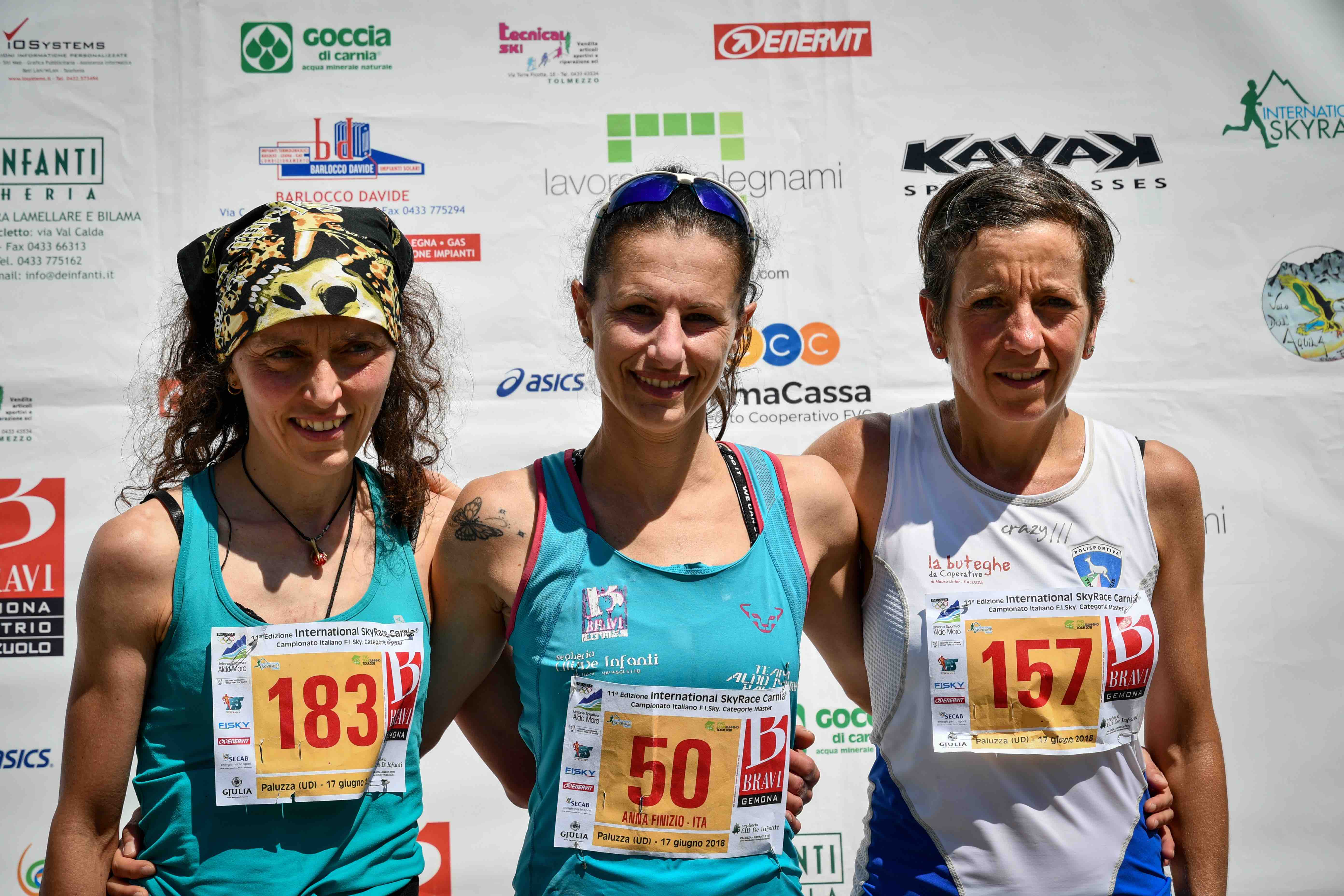 Sky Race Carnia - Il podio femminile 2018