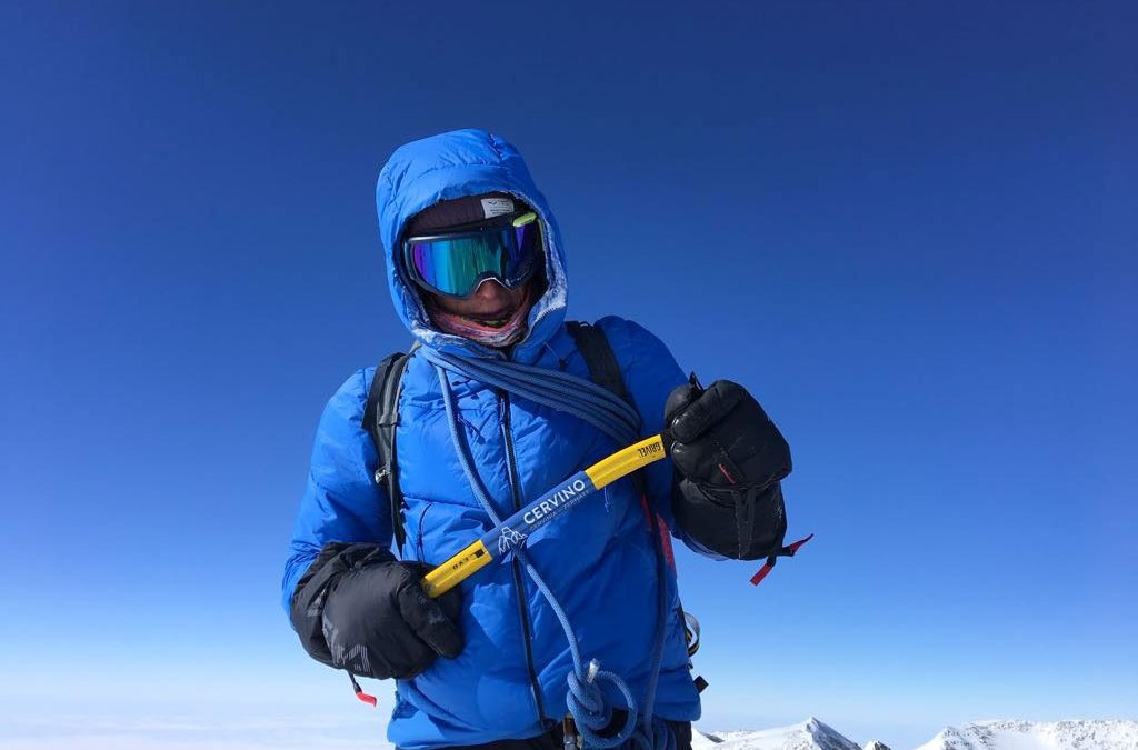FranÃ§ois Cazzanelli sulla vetta del Monte Vinson