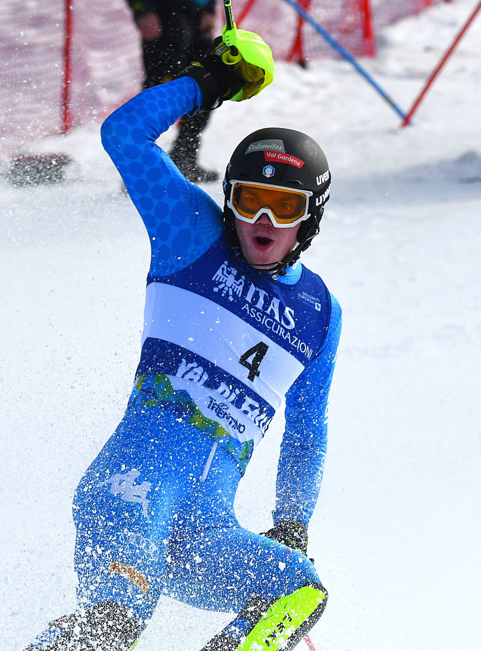 Alex Vinateze, slalom speciale Mondiale Juniores Val di Fassa