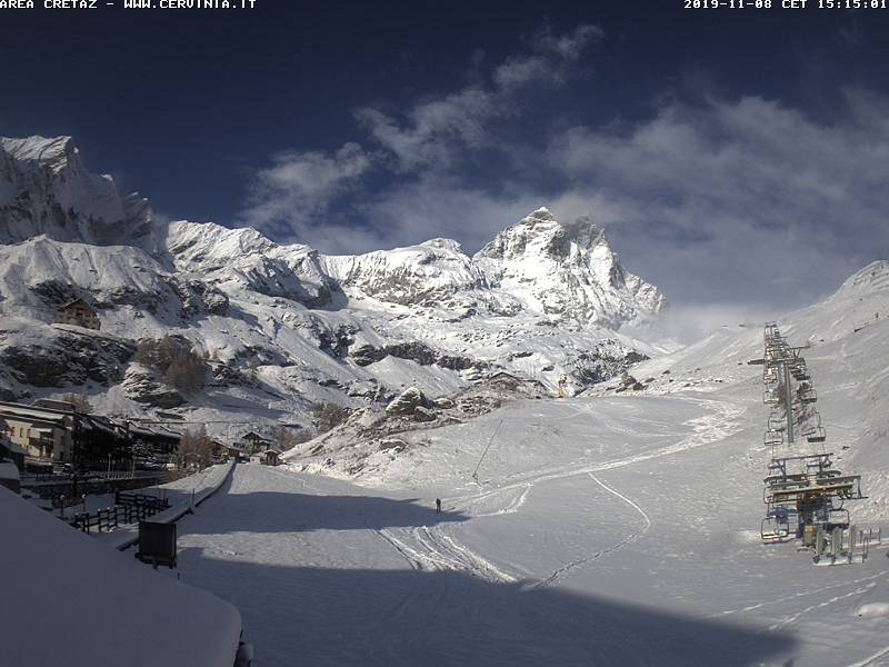 Forte nevicata in montagna 8 novembre 2019. Fotografie delle localitÃ  piÃ¹ innevate