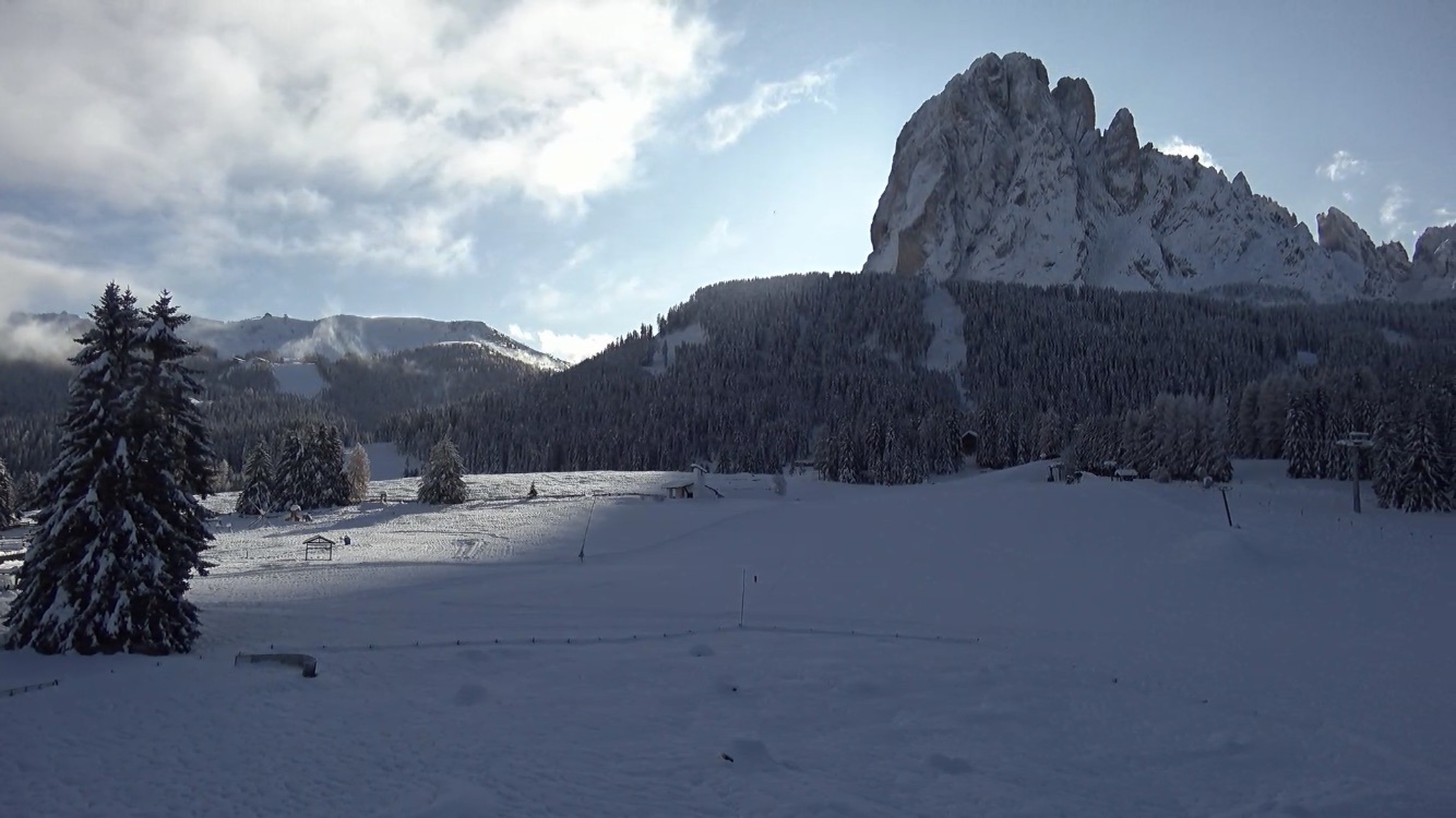 Neve in Val Gardena: Monte Pana, 18 novembre 219