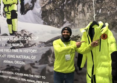 Ispo 2020 - Kuntal Joisher vegano: sull' Everest con Save The Duck