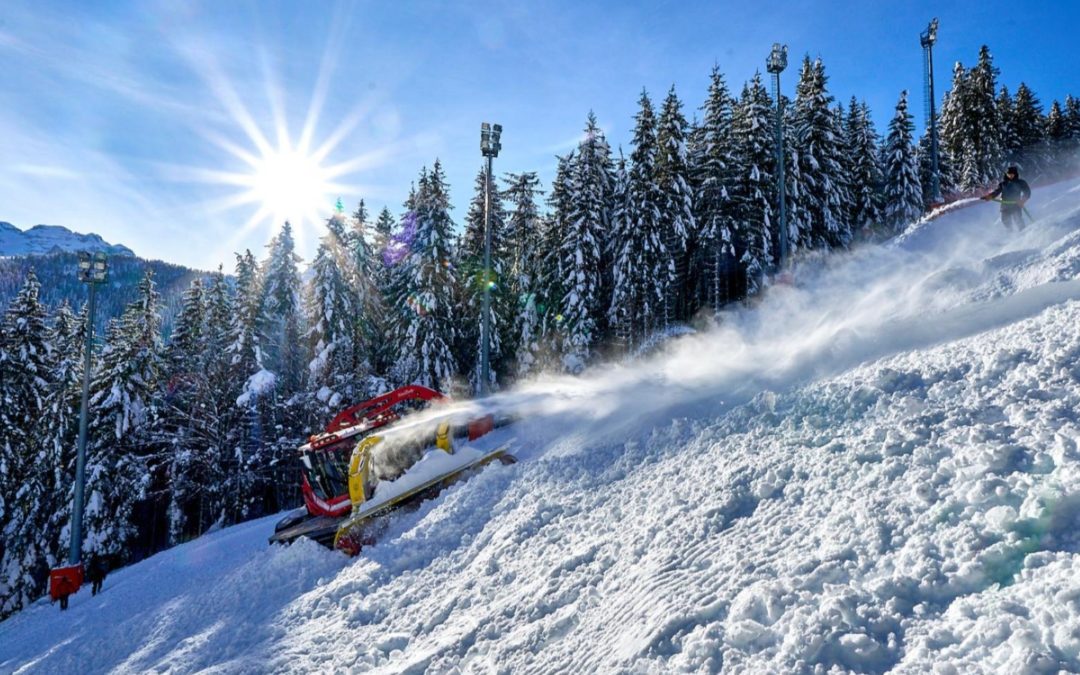 Snow control a Madonna di Campiglio: ok dalla FIS – Le foto della preparazione della pista