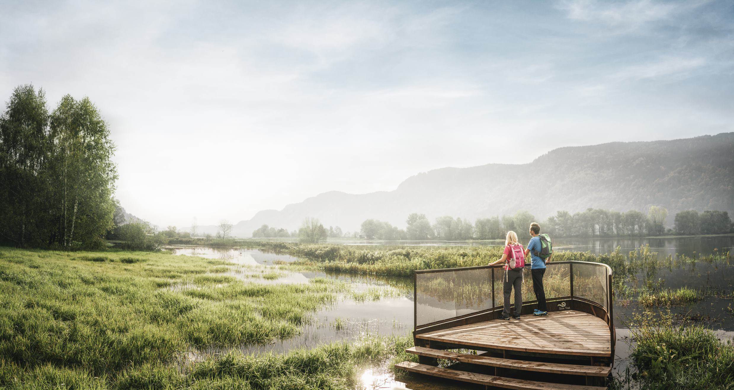 © Region Villach Tourismus_Stefan Leitner_OssiacherSee_SlowTrailBleistätter Moor2_mit Unterstützung von Bund und Europäischer Union