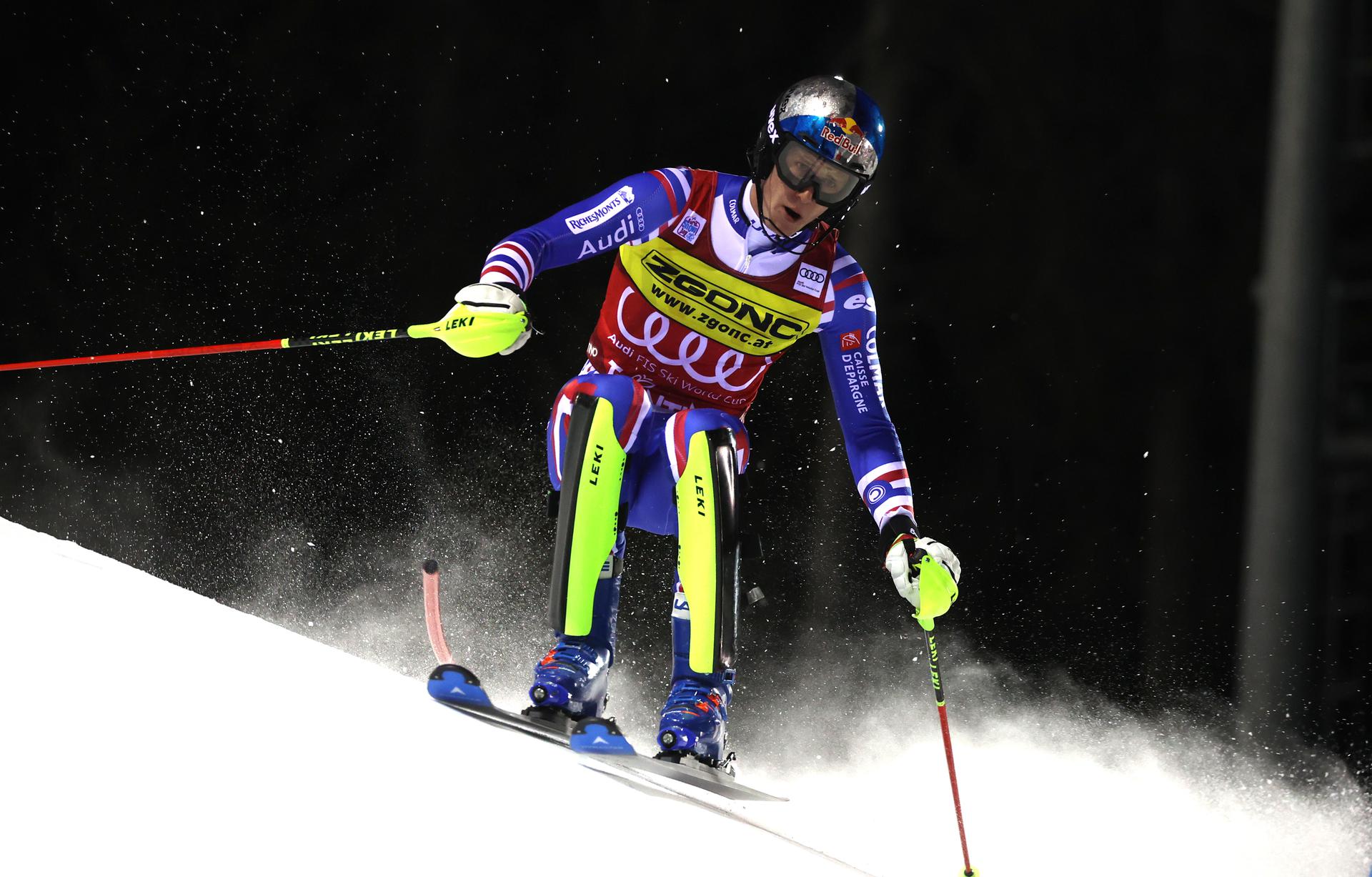 Clement Noel ha dominato la prima manche a Madonna di Campiglio (Credits: Pentaphoto).