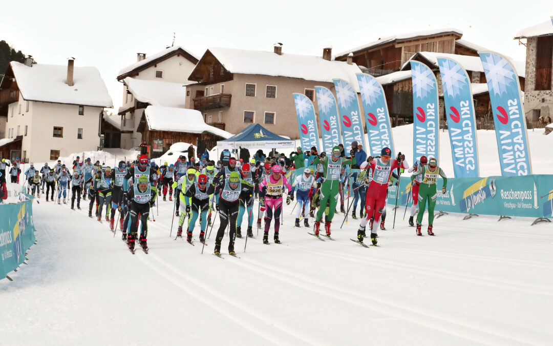 La Venosta 2022, gara di sci di fondo sul Lago di Resia