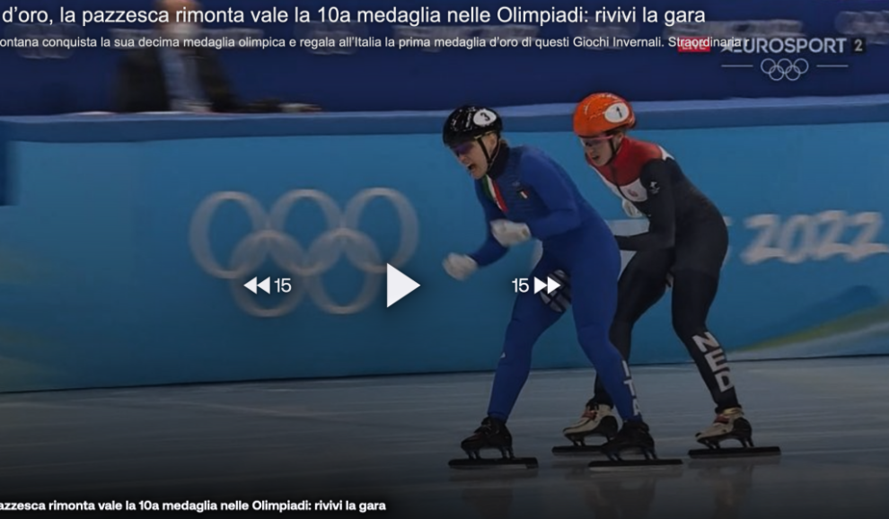 Video: Arianna Fontana vince l’oro a Pechino 2022