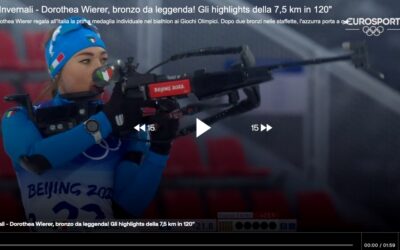 Pechino 2022: VIDEO Dorotea Wierer bronzo nella 7,5 km di biathlon