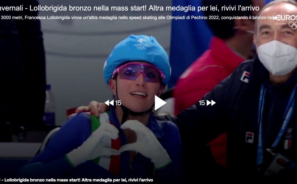 Pechino 2022: Video Francesca Lollobrigida, bronzo nella mass start