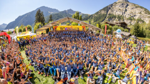 Tutti i finishers del TOR330 - Tor des Géants® al Parco Bollino di Courmayeur Ph. Roberto Roux - Agenzia Zzam