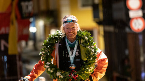 L'arrivo di Sebastien Raichon a Courmayeur Ph. Roberto Roux - Zzam Agency