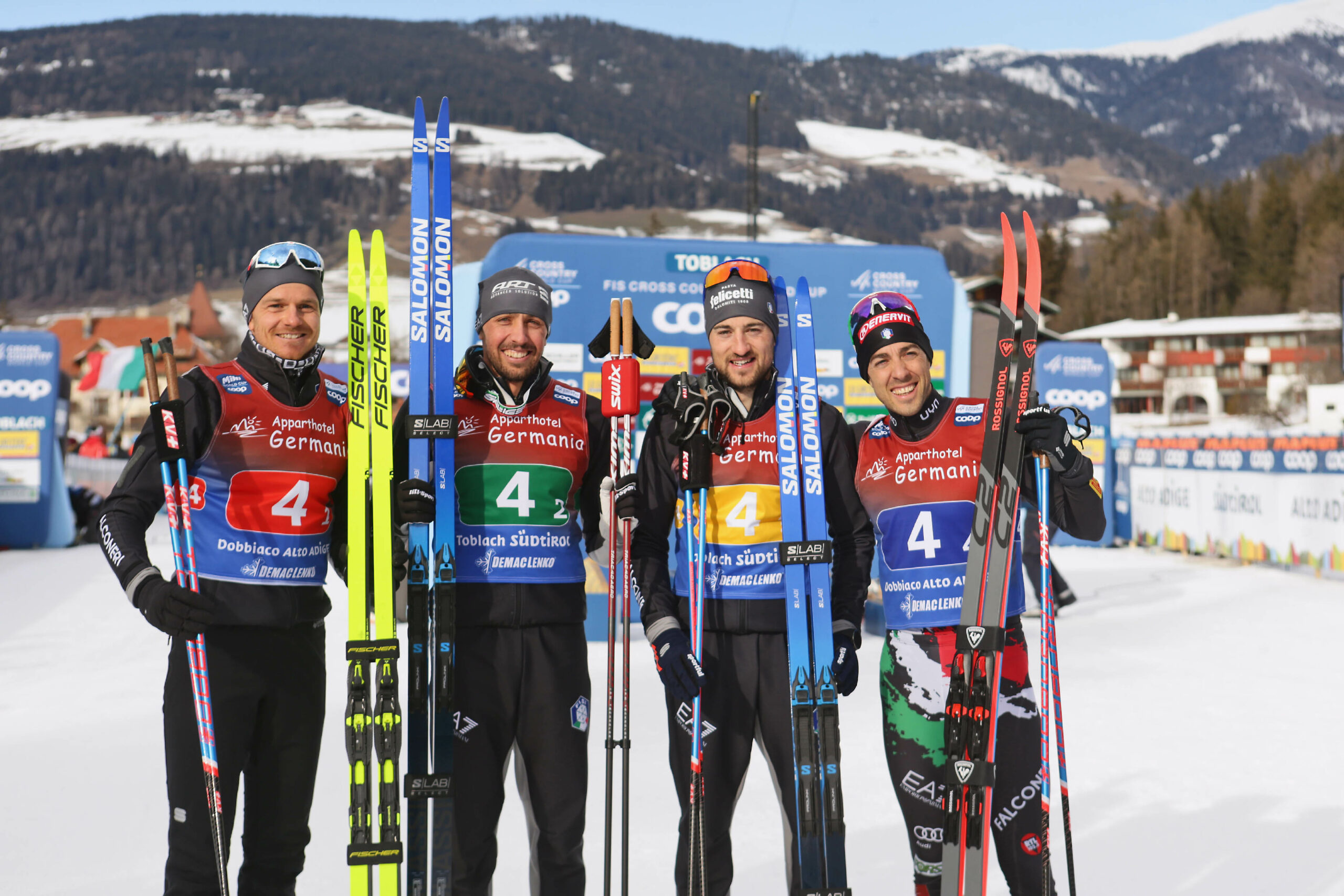 Staffetta fondo oro per l' Italia Dobbiaco World Cup 2023