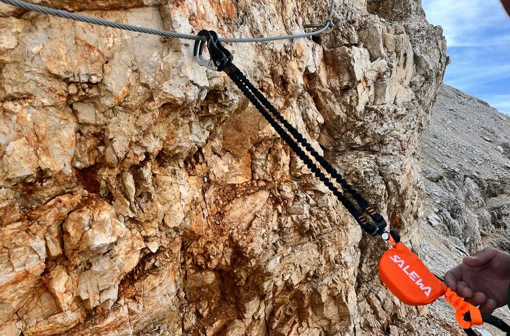 Test Salewa kit via ferrata Ergo Tex: la nostra prova in Tofana di Rozes