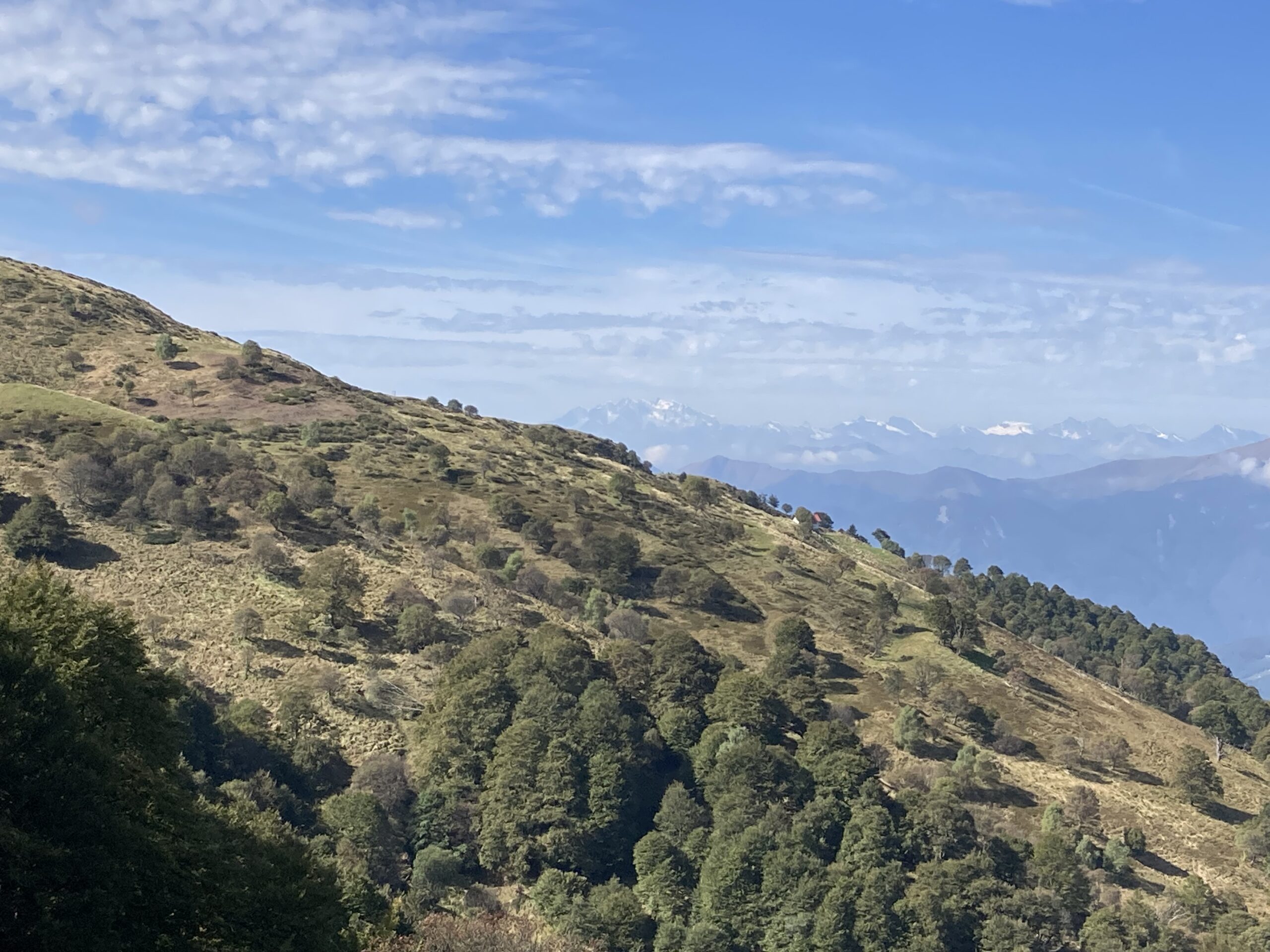 Val Cavargna vista verso svizzera e monte rosa