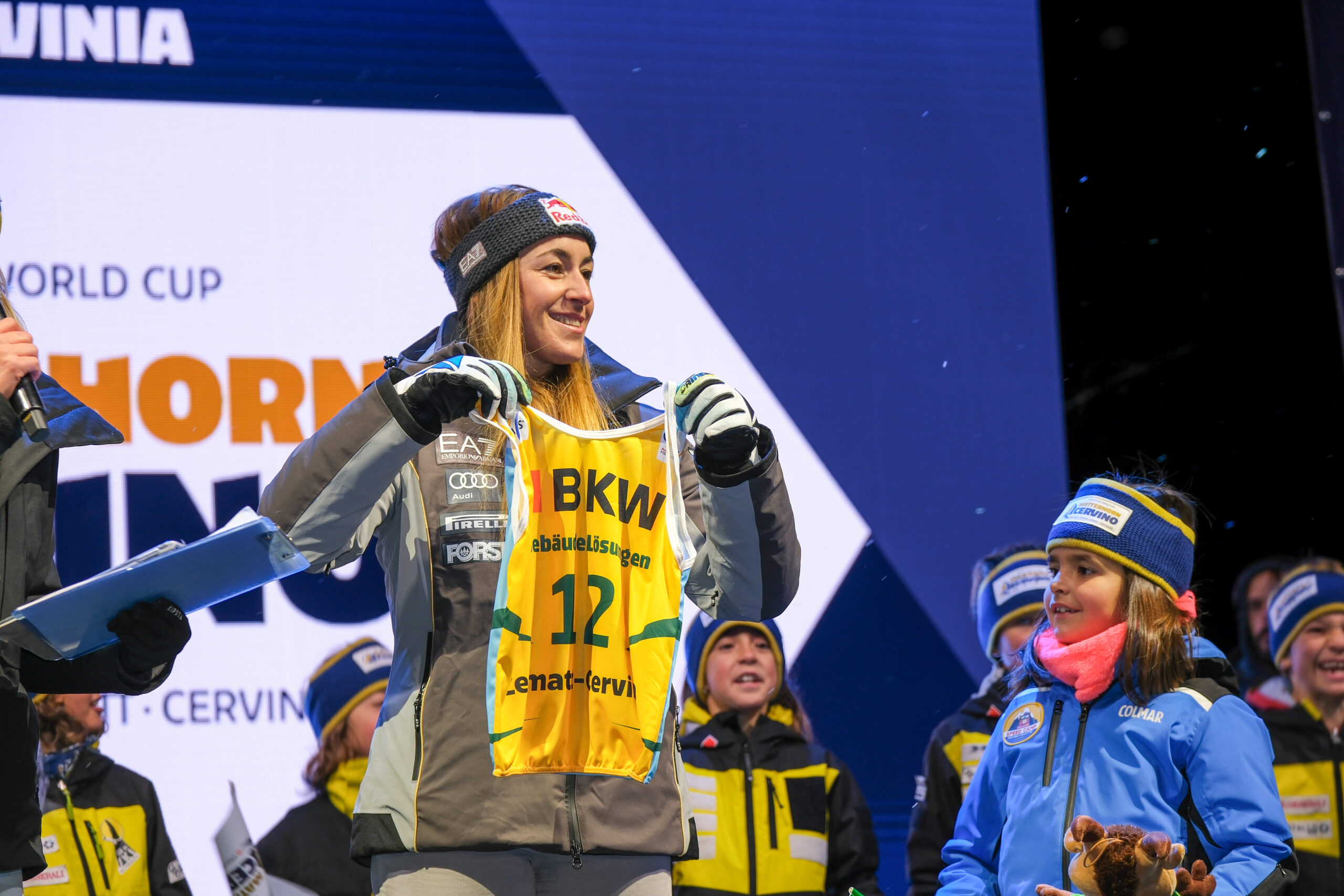 Sofia Goggia ITA, estrazione pettorali, Cervinia 17.11.2023 foto crdita Matterhorn Cervino Speed Opening 2023