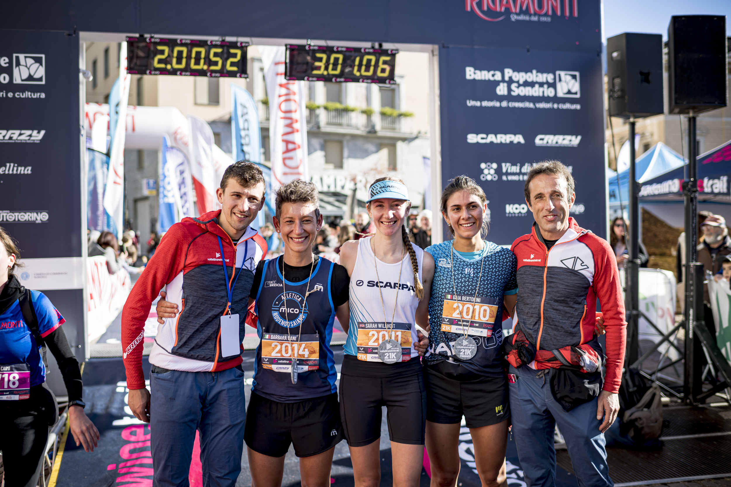 Valtellina Wine Trail podio femminile 21 km