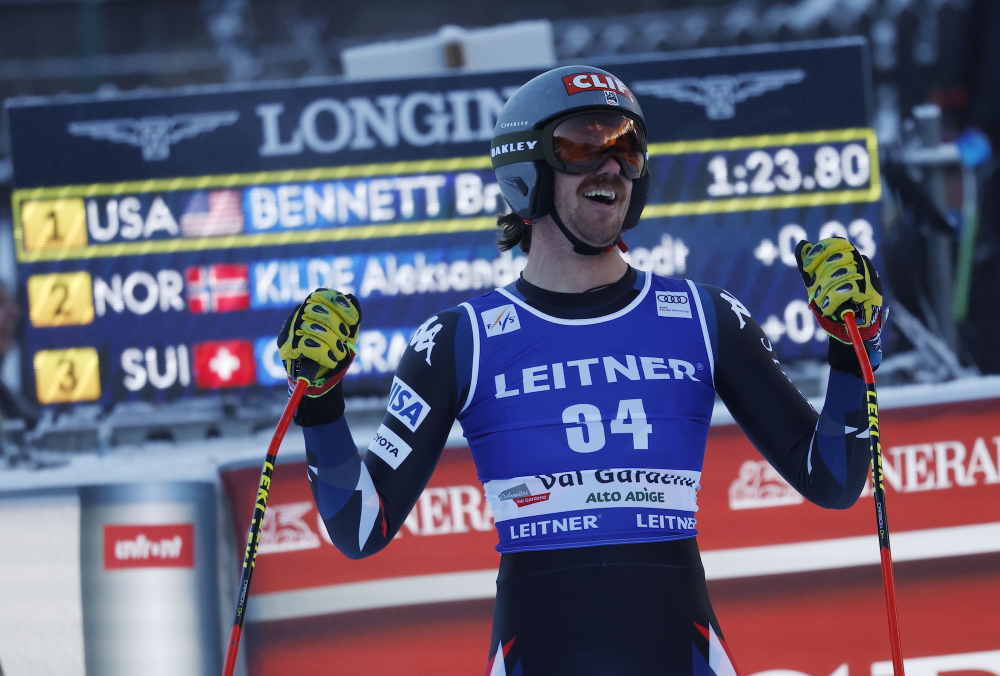 SKI WORLD CUP 2023/2024- Bryce Bennet (Usa) Val Gardena , Italia, 14 /12 /2023 , photo /Alessandro Trovati/ Pentaphoto