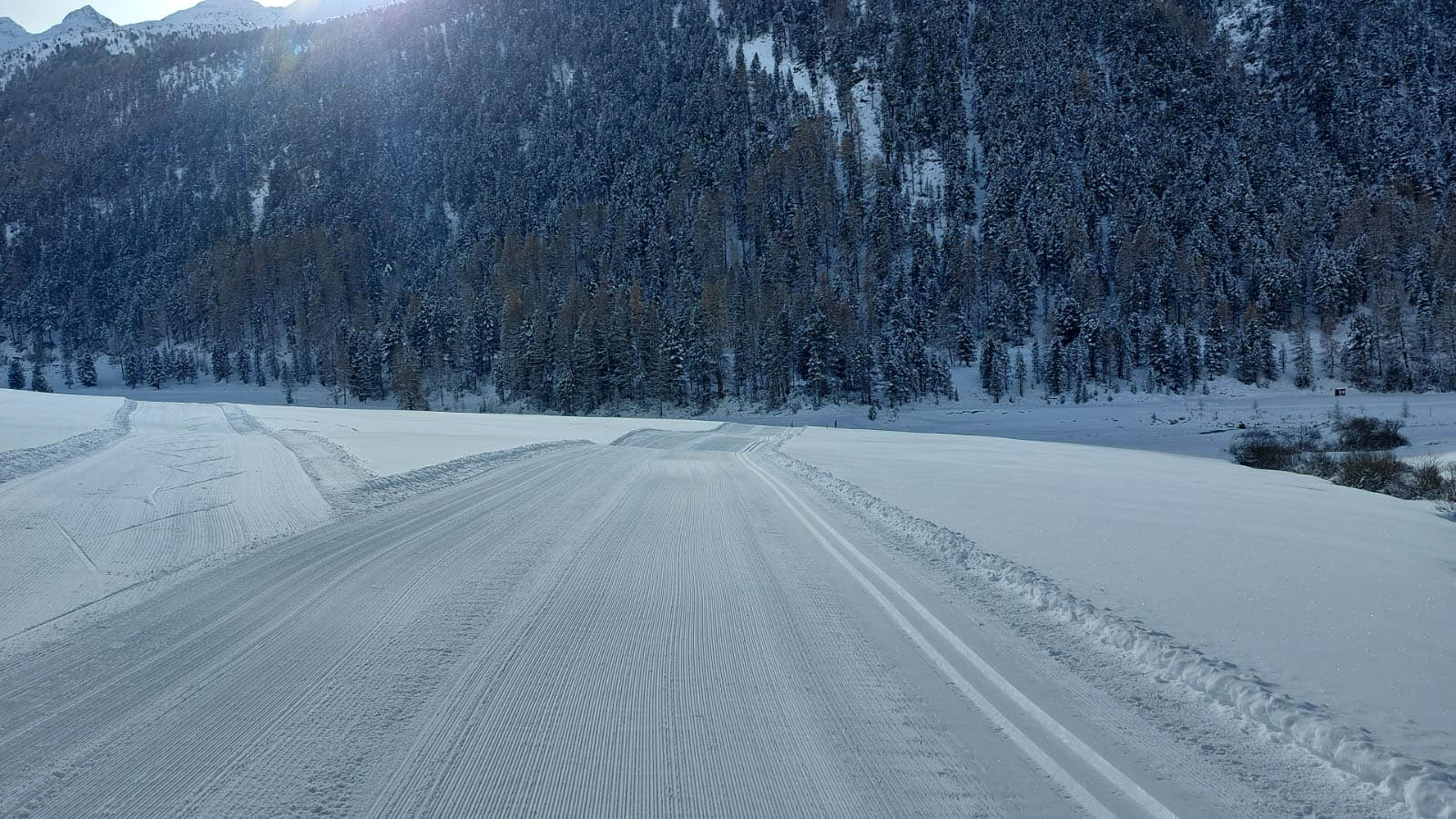 Tracciato La Venosta con tanta neve