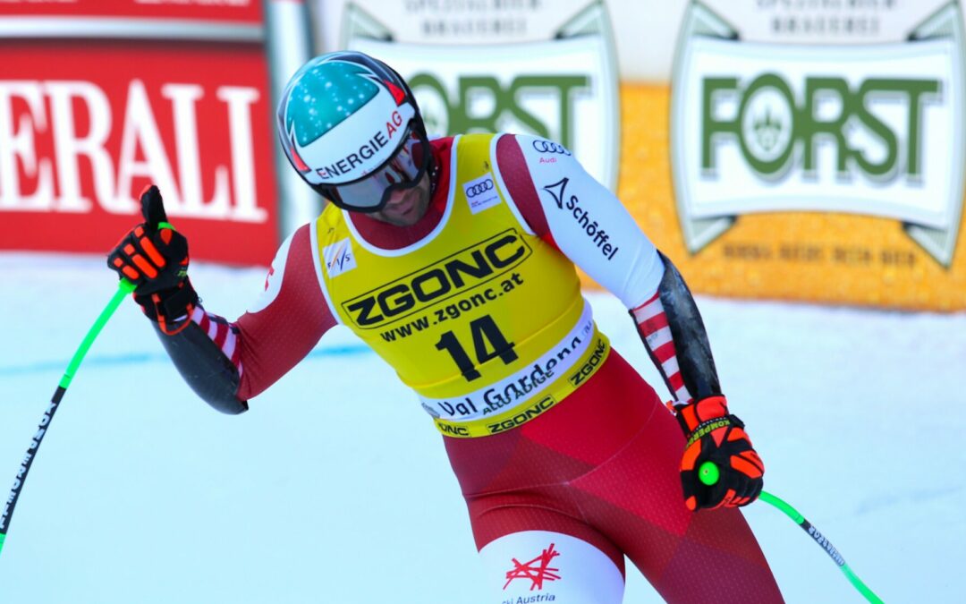 Classifica Supergigante maschile Val Gardena 2023: vince Vincent Kriechmayr