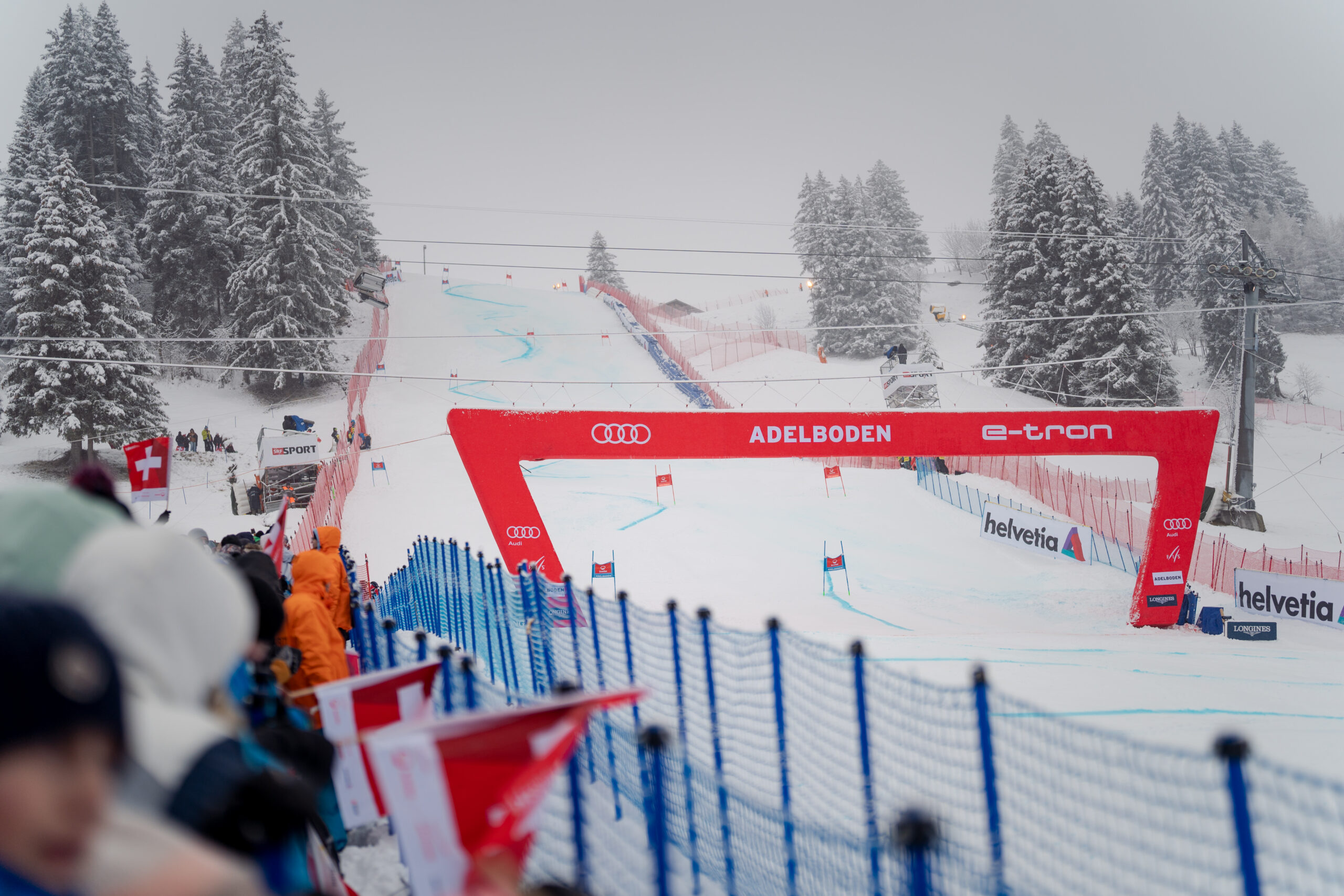 Impression während dem 2. Lauf des Riesenslalom vom Audi Fis Ski Weltcup Adelboden fotografiert am Samstag, 6. Januar 2024 in Adelboden. (Ski Weltcup Adelboden / Manuel Lopez)