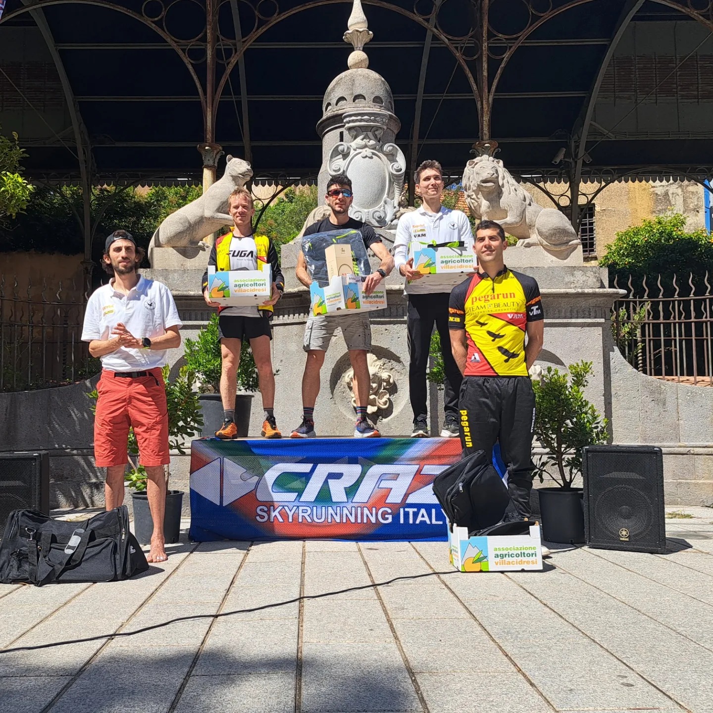 podio maschile Villacidro Skyrace 2024