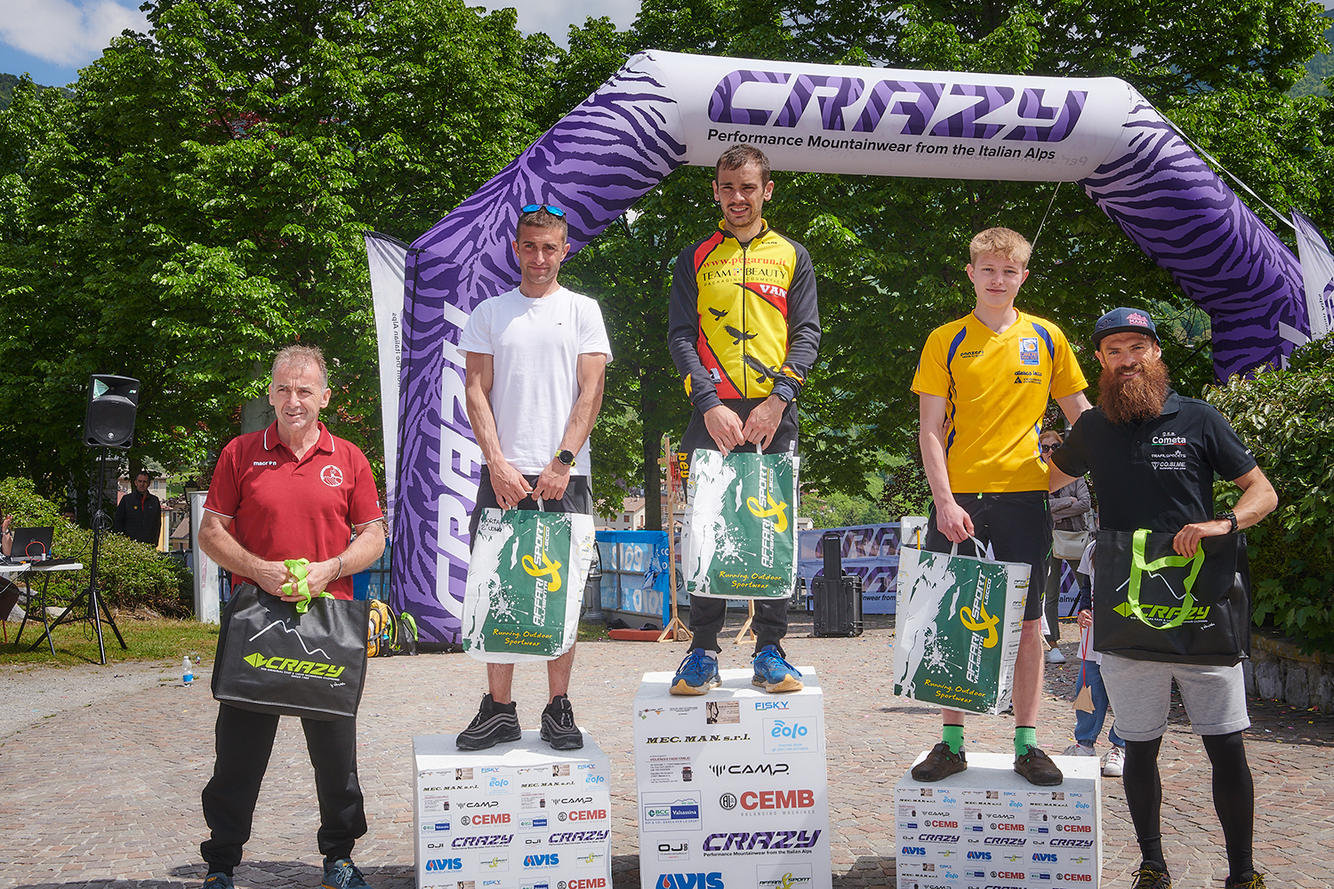Sprint Race podio maschile Esino Skyrace 2024