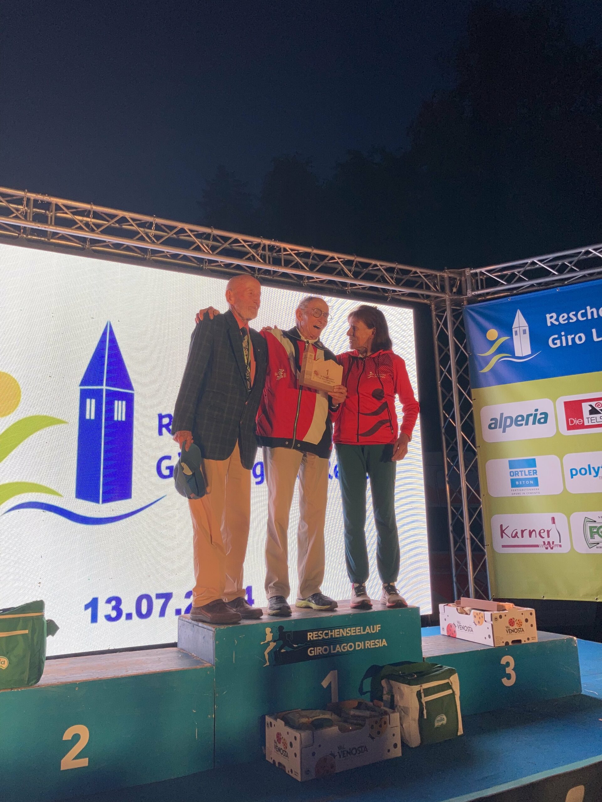 Gli over 85 del Giro lago Resia 2024