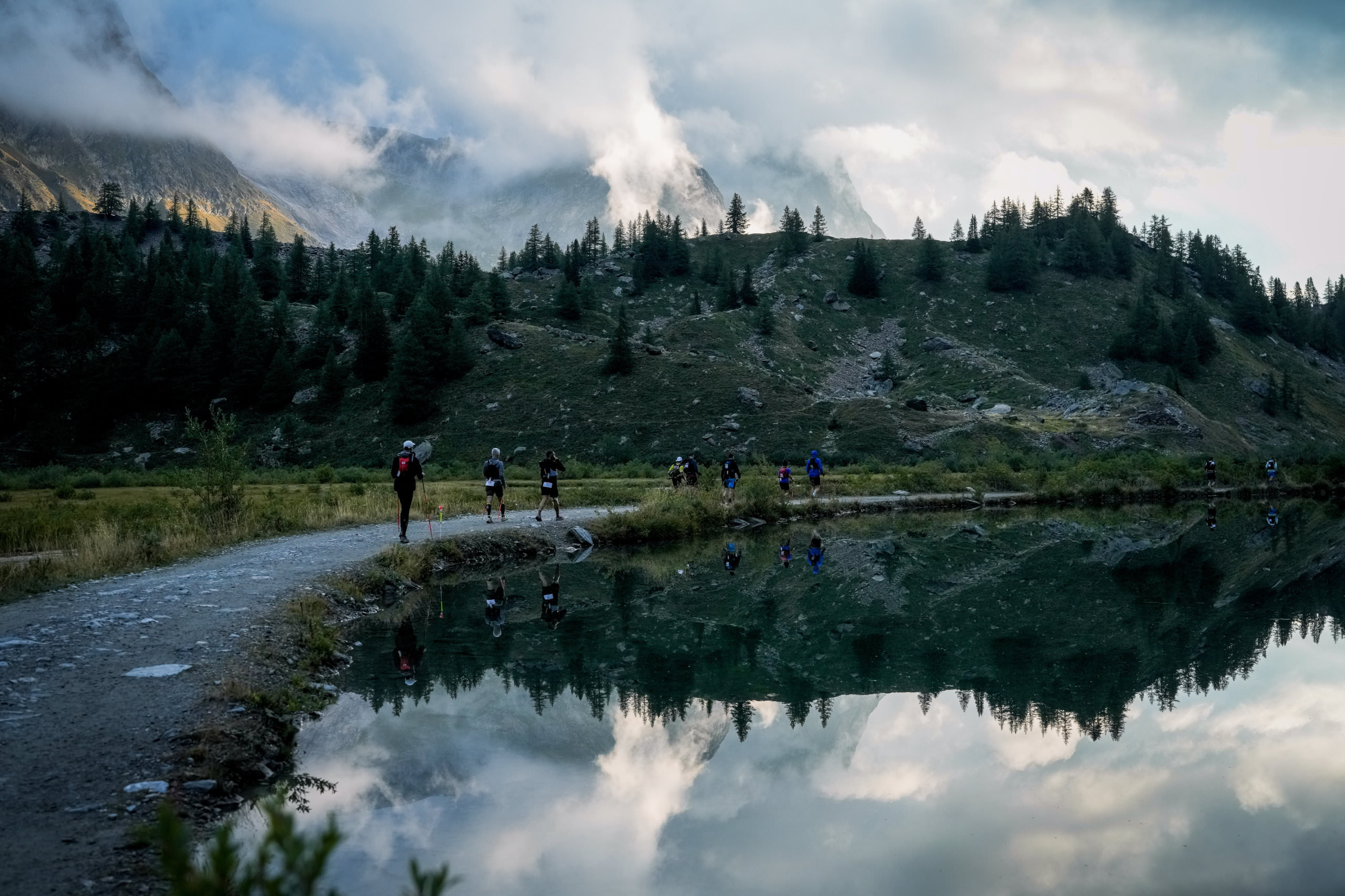 Il Lago di Combal, sul percorso dell'UTMB © UTMB 