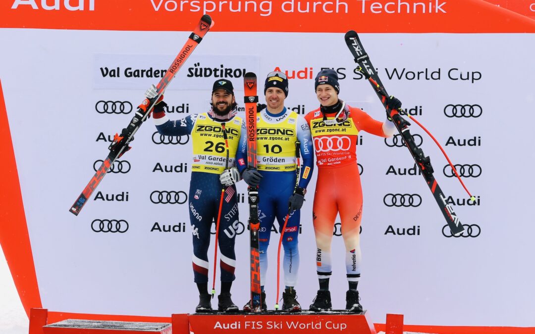 Mattia Casse vince il Supergigante della Val Gardena