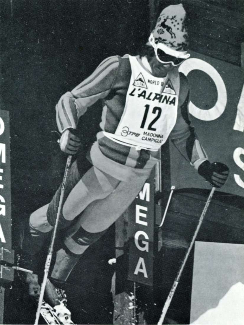 Ingemar Stenmark in partenza 1974 a Campiglio