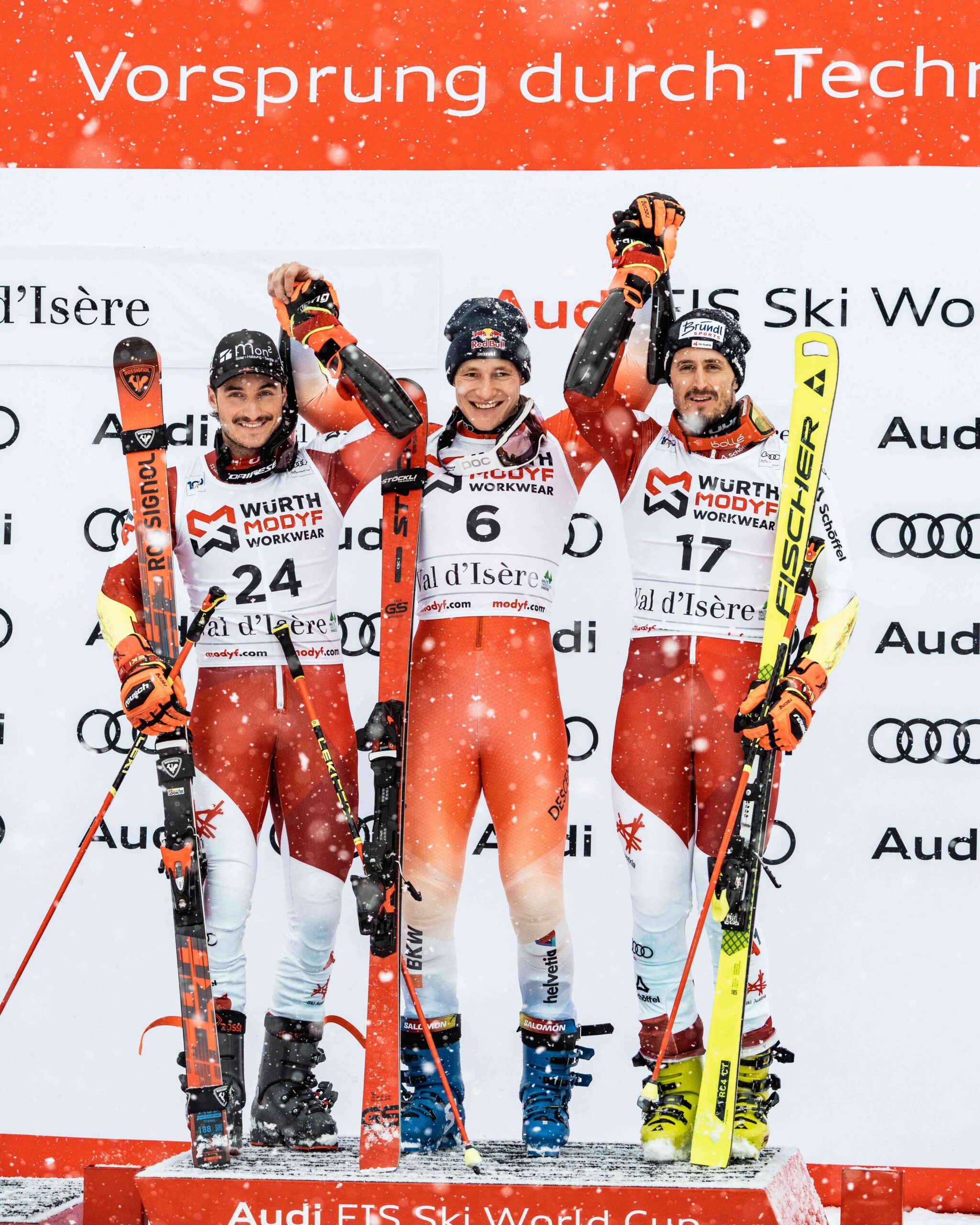 Il podio, Copyright: Yann Allegre / Criterium de la Première Neige.